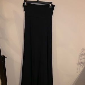 Simple black maxi skirt